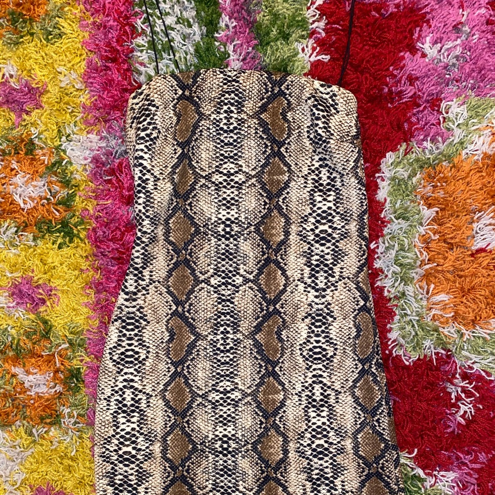 Mini snakeskin dress